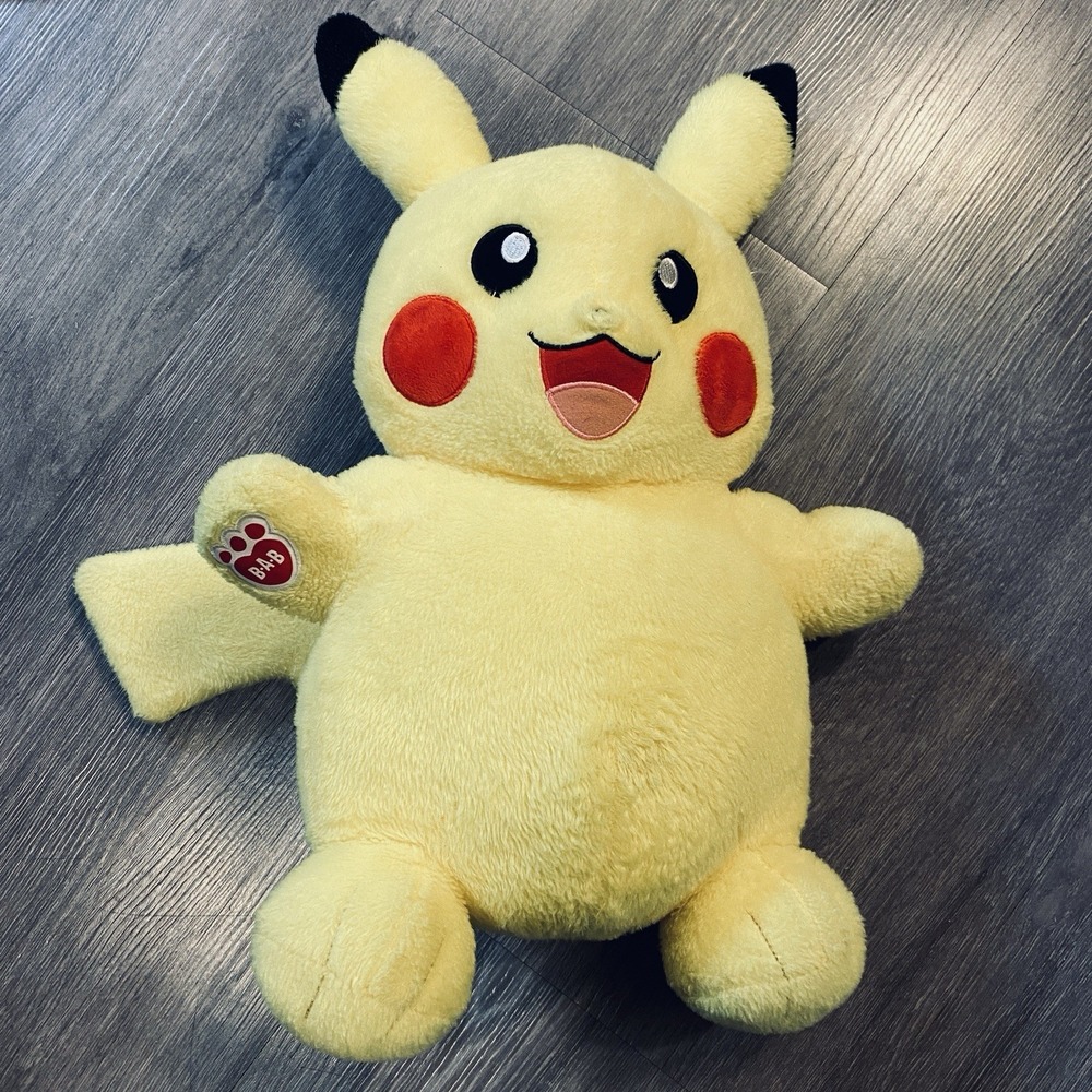 Pokemon Pikachu Build A Bear Plush 17" BAB Workshop Voice Box No sound